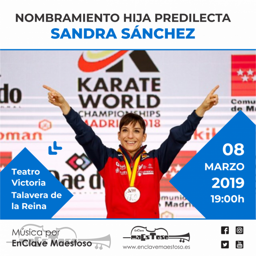 Acto de Nomrbramiento Hija Predilecta de Talavera a la Karateca Sandra Sanchez