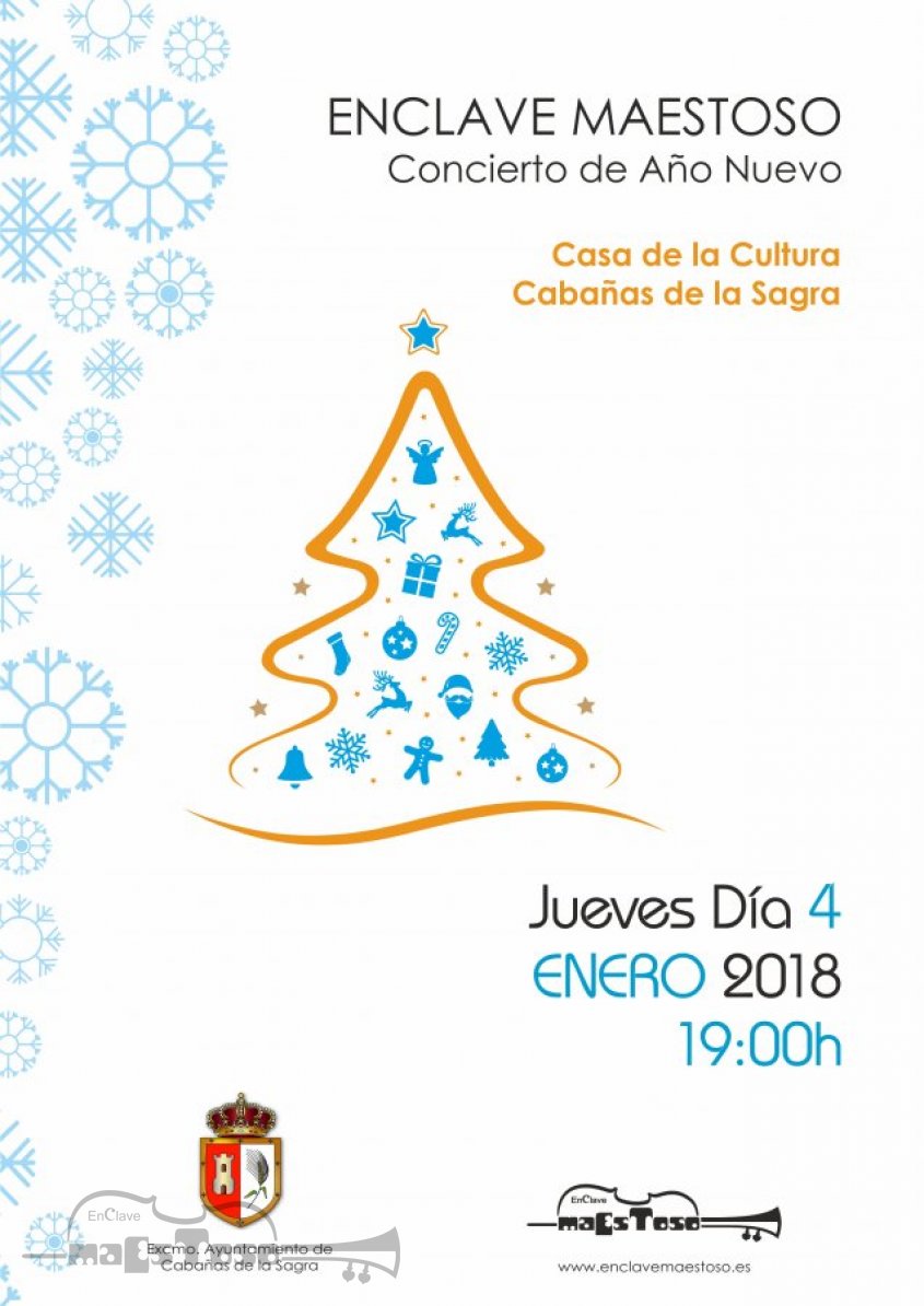 Concierto de Año Nuevo 2018 en la Casa de la Cultura de Cabañas de la Sagra