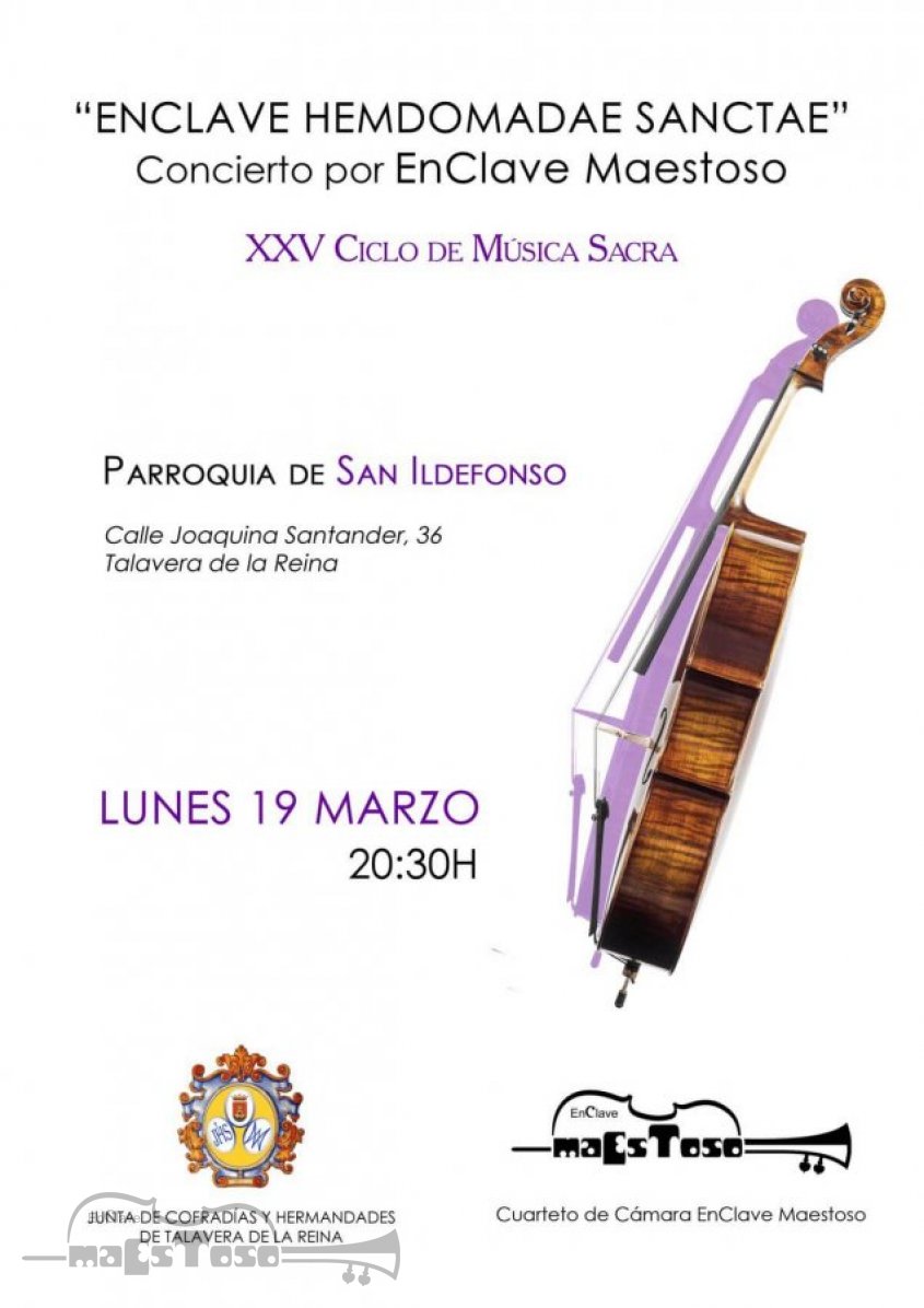 Concierto de Apertura del XXV Ciclo de Música Sacra de Talavera 2018