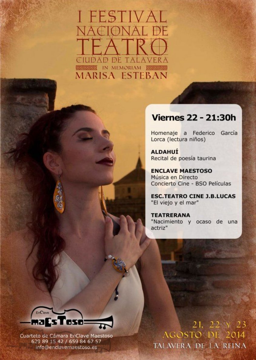 Concierto en el I Festival Nacional de Teatro Ciudad de Talavera "Marisa Esteban"