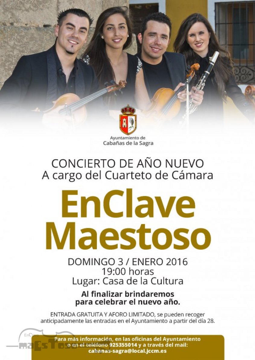 Concierto de EnClave Maestoso en La Casa de Cultura de Cabañas de la Sagra Enero 2016