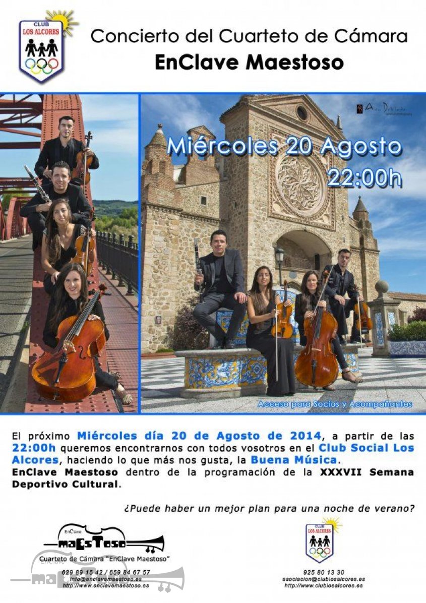 Concierto de EnClave Maestoso en Club Social Los Alcores - XXXVII Semana Cultural