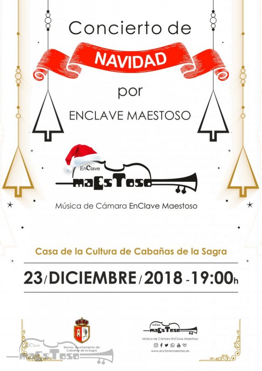 Concierto de Navidad 2018 Casa de la Cultura Cabañas de la Sagra por EnClave Maestoso