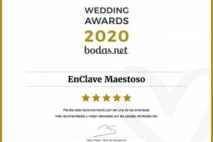 EnClave Maestoso recibe un Wedding Awards 2020 de Bodas.net